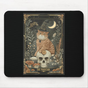 Alfombrilla De Ratón Witchy Cute Cat Tarot Card Gothic Cottagecore Mush