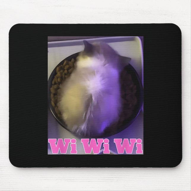 Alfombrilla De Ratón Wiwiwi Cat Meme (Frente)