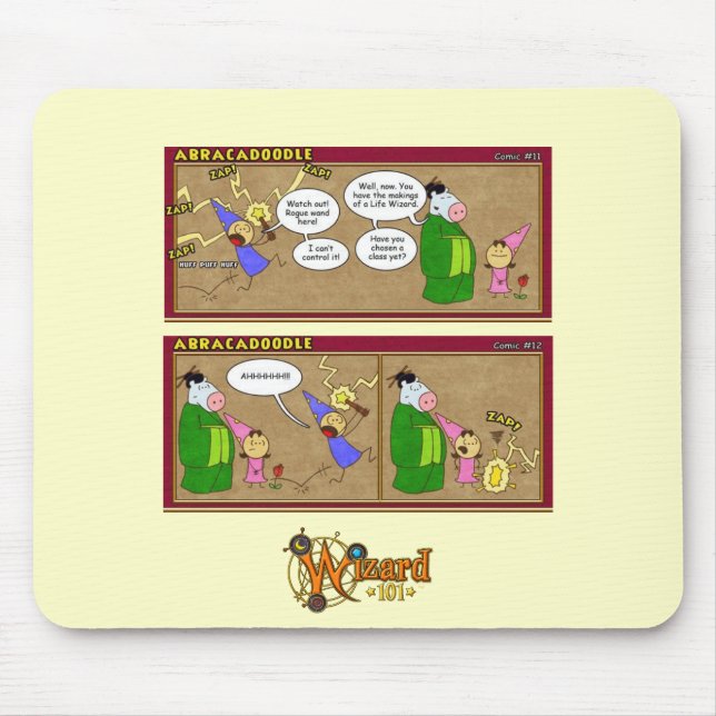 Alfombrilla De Ratón Wizard101 Abracadoodle Mousepad cómico (Frente)