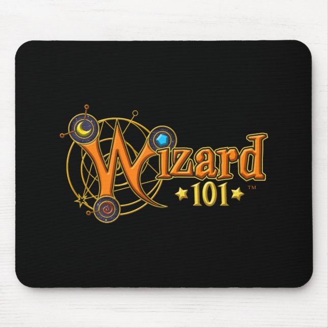 Alfombrilla De Ratón Wizard101 logotipo Mousepad (Frente)