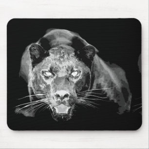 Alfombrilla De Ratón Wld Black Jaguar Cat Oyes Mousepads