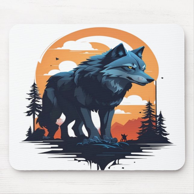 Alfombrilla De Ratón Wolf 06 (Frente)