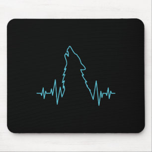 Alfombrilla De Ratón Wolf Howling Pulse Heartbeat Wolves Costume Animal