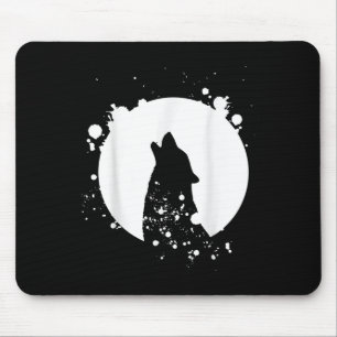 Alfombrilla De Ratón Wolf Men Silhouette Animal Motif Environmental