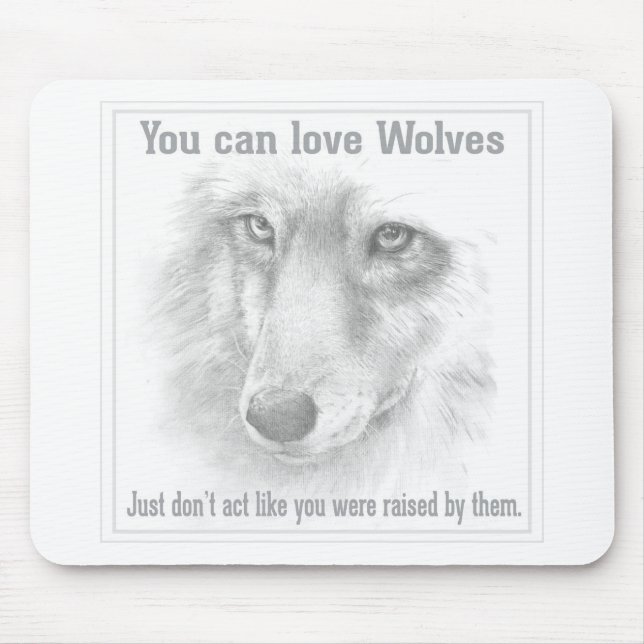 Alfombrilla De Ratón Wolf mousepad (Frente)