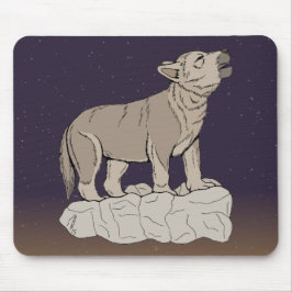 Alfombrilla De Ratón Wolf Pup Howling