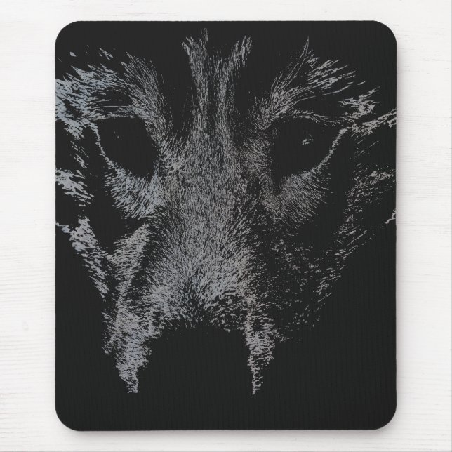 Alfombrilla De Ratón Wolf Pup Mousepad Regalos Malamute Wolf Dogs (Frente)