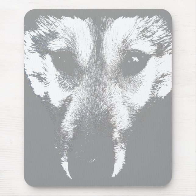 Alfombrilla De Ratón Wolf Pup Mousepad Regalos Perro confitado Perros H (Frente)