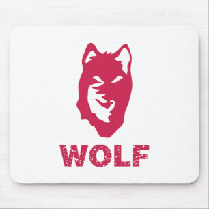 Alfombrilla De Ratón Wolf (Rojo)