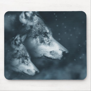 Alfombrilla De Ratón Wolf Spirit Personalizado
