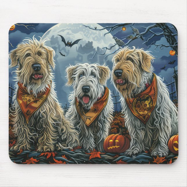 Alfombrilla De Ratón Wolfhound Halloween Spooky (Frente)