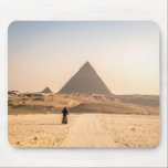 Alfombrilla De Ratón Woman in Hijab at Pyramids<br><div class="desc">Woman in Hijab at Pyramids Mouse Pad</div>
