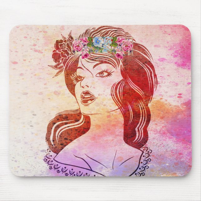 Alfombrilla De Ratón Woman Mouse Pad (Frente)