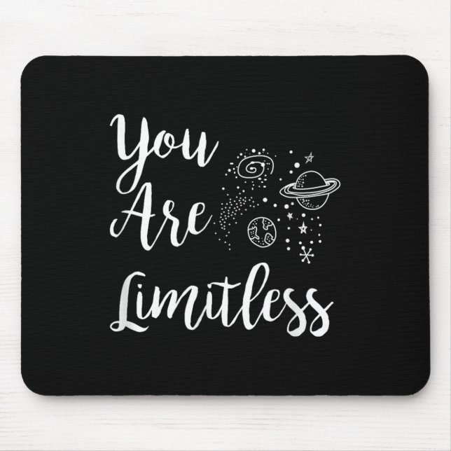 Alfombrilla De Ratón Women You Are Limitless Amazing Motivational  (Frente)