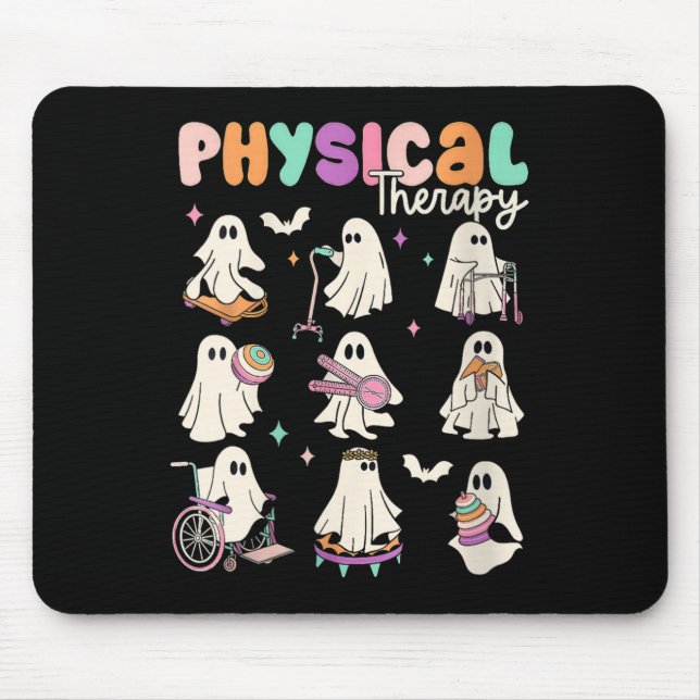 Alfombrilla De Ratón Womens Cute Ghost Physical Therapy Pt Physical The (Frente)