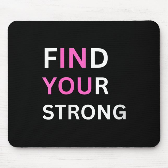Alfombrilla De Ratón Womens Find Your Strong, In You! V-neck  (Frente)