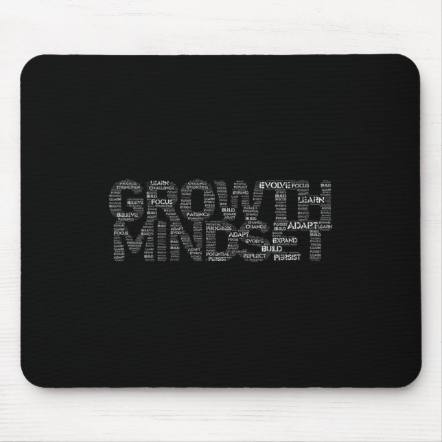 Alfombrilla De Ratón Womens Growth Mindset Motivation And Insrational V (Frente)