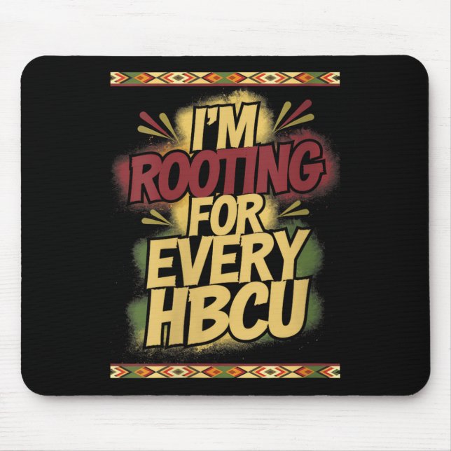 Alfombrilla De Ratón Womens I'm Rooting For Every Hbcu - Rooting Suprt  (Frente)