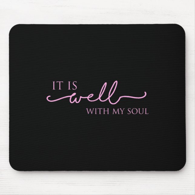 Alfombrilla De Ratón Women's It Is Well With My Soul Nk Motivation  (Frente)