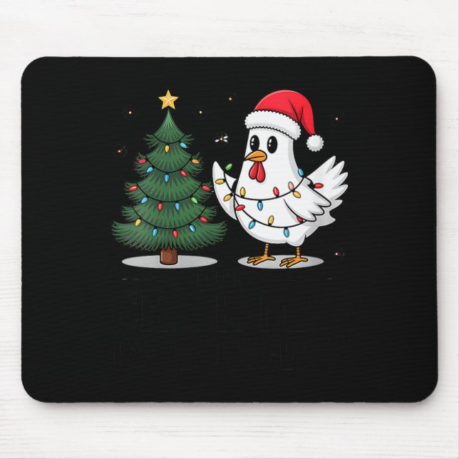 Alfombrilla De Ratón Womens Merry Chick-mas Ultrygeist Funny Chicken Gh (Frente)