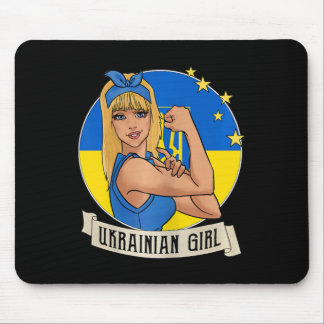 Alfombrilla De Ratón Womens Ukrainian Girl Ukraine Flag Merchandise Ukr