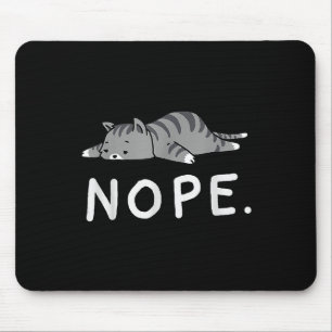 Alfombrilla De Ratón Woot Nope Cat