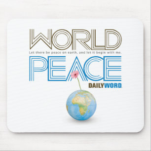 Alfombrilla De Ratón WORD® DIARIO "paz de mundo" Mousepad