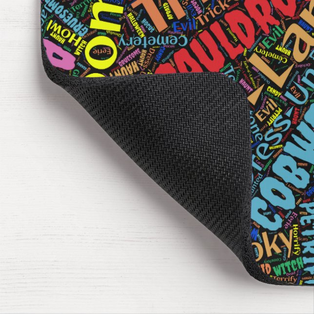 Alfombrilla De Ratón Wordy Halloween (Esquina)