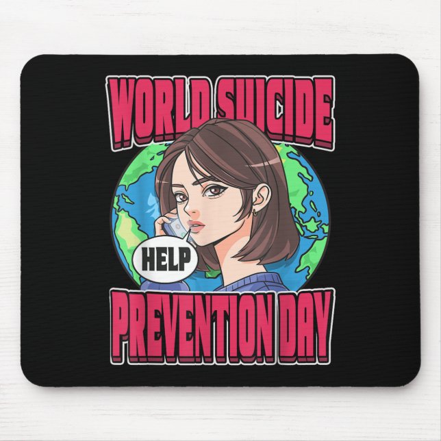 Alfombrilla De Ratón World Suicide Prevention Day Awareness September 1 (Frente)