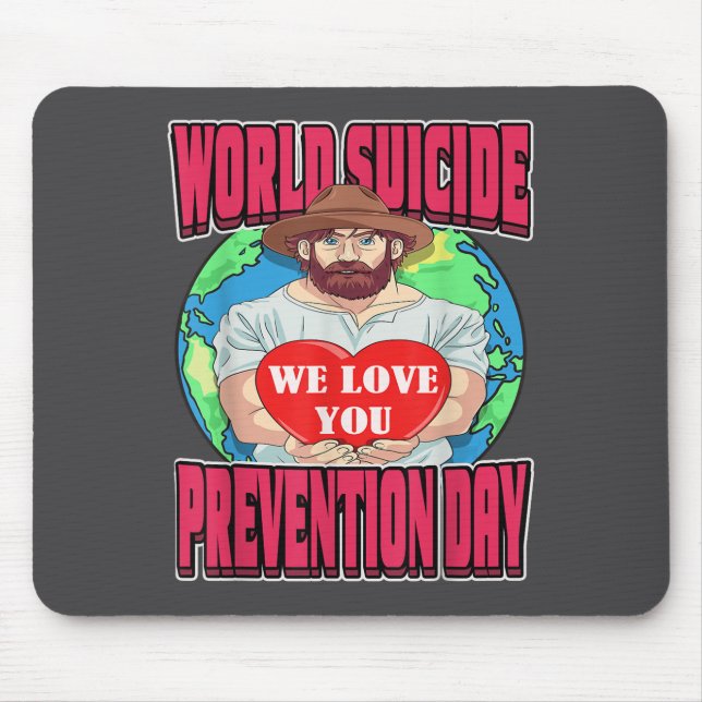 Alfombrilla De Ratón World Suicide Prevention Day Motivational Dad Sept (Frente)