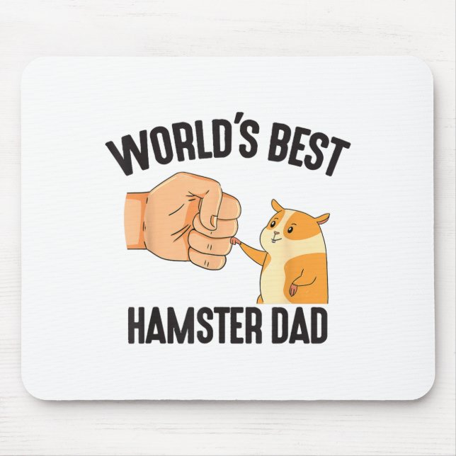 Alfombrilla De Ratón World's Hamster Dad Costume For Animal Lovers Hams (Frente)