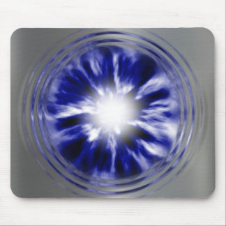 Alfombrilla De Ratón wormhole de plata cepillado 2