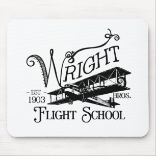 Alfombrilla De Ratón Wright Bros. Escuela del vuelo