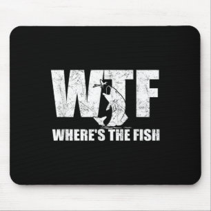 Alfombrilla De Ratón Wtf Wheres The Fish Mens Divertidos Regalos De Pes