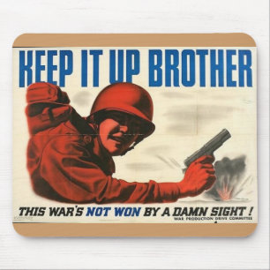 Alfombrilla De Ratón WWII: Almohadilla de ratón para póster de cosecha 
