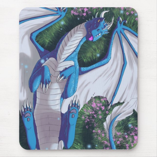 Alfombrilla De Ratón Wyvern azul (Frente)