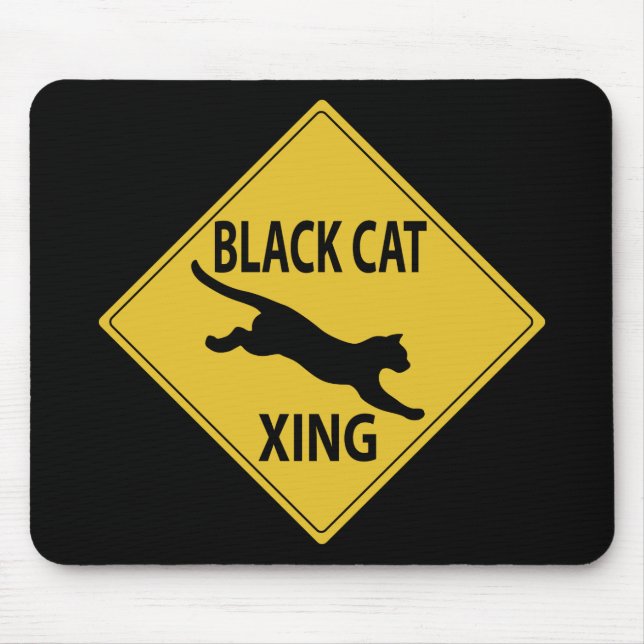 Alfombrilla De Ratón Xing de gato negro (Frente)