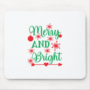 Alfombrilla De Ratón Xmas Art Merry And Bright