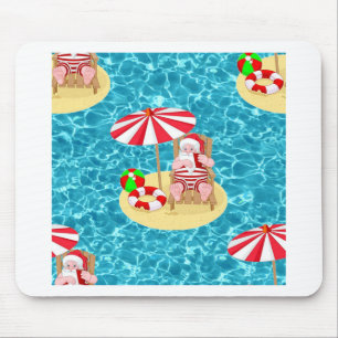 Alfombrilla De Ratón xmas beach santa claus