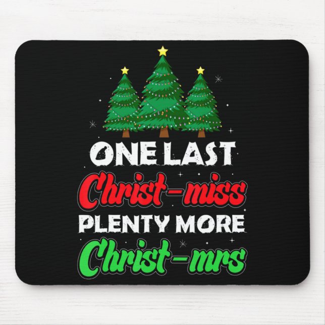 Alfombrilla De Ratón Xmas Future Bride Wife New Fiance Funny Engagement (Frente)