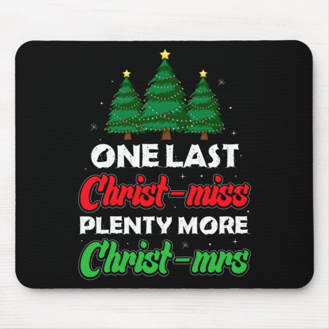 Alfombrilla De Ratón Xmas Future Bride Wife New Fiance Funny Engagement (Frente)