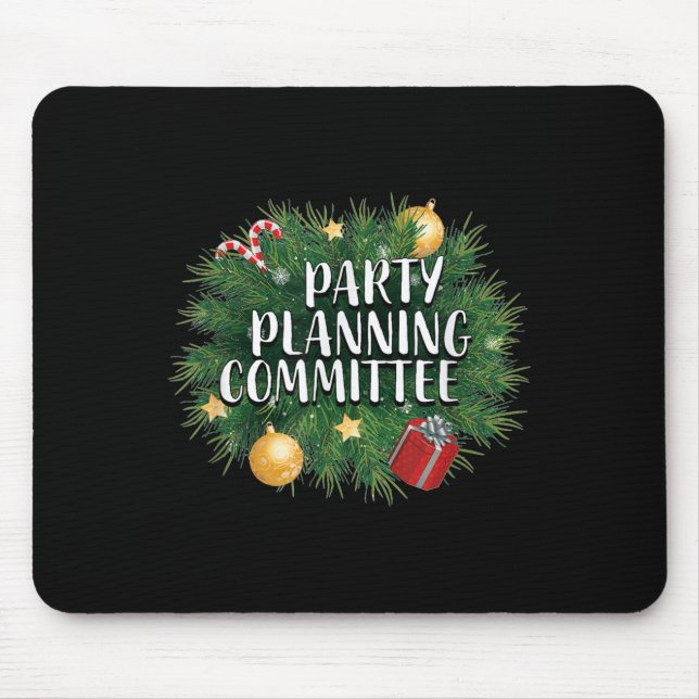 Alfombrilla De Ratón Xmas Party Planning Tees &amp; Aparel _ Red Party  (Frente)