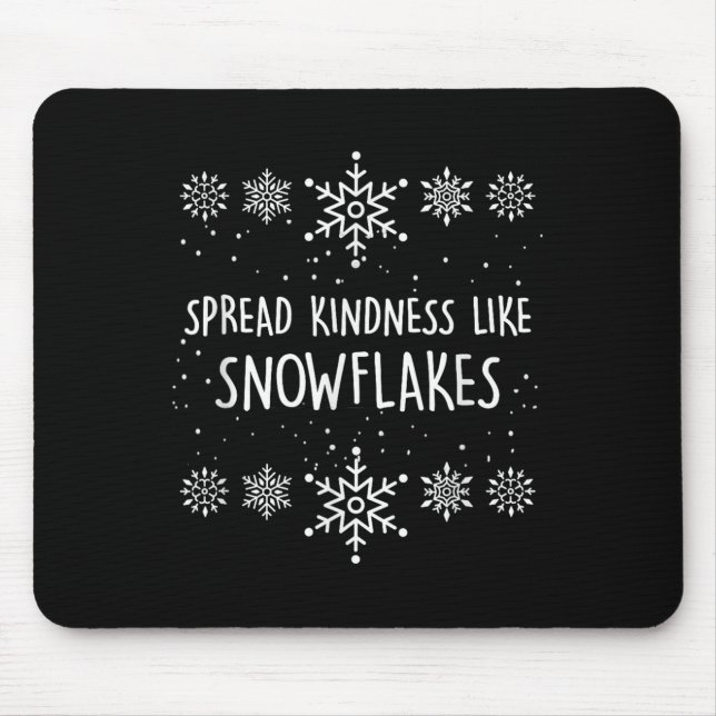 Alfombrilla De Ratón Xmas Themed Spread Kindness Like Snowflakes Merry  (Frente)