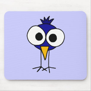 Alfombrilla De Ratón XX dibujo animado divertido del arte del Bluebird