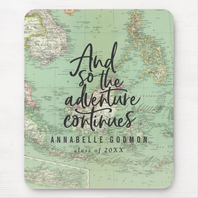 Alfombrilla De Ratón Y así la aventura continúa (Frente)