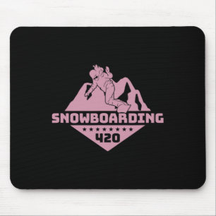 Alfombrilla De Ratón Y Montañas Snowboard Snowboard Snowboard Snowboard