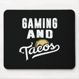 Alfombrilla De Ratón Y Tacos Retro Video Jugador Taco