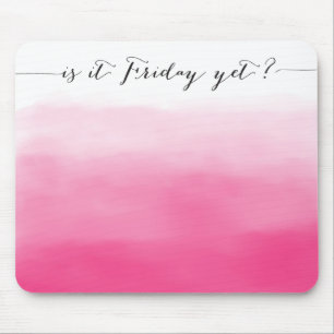 Alfombrilla De Ratón ¿Ya es viernes? - mousepad - rosa oscuro
