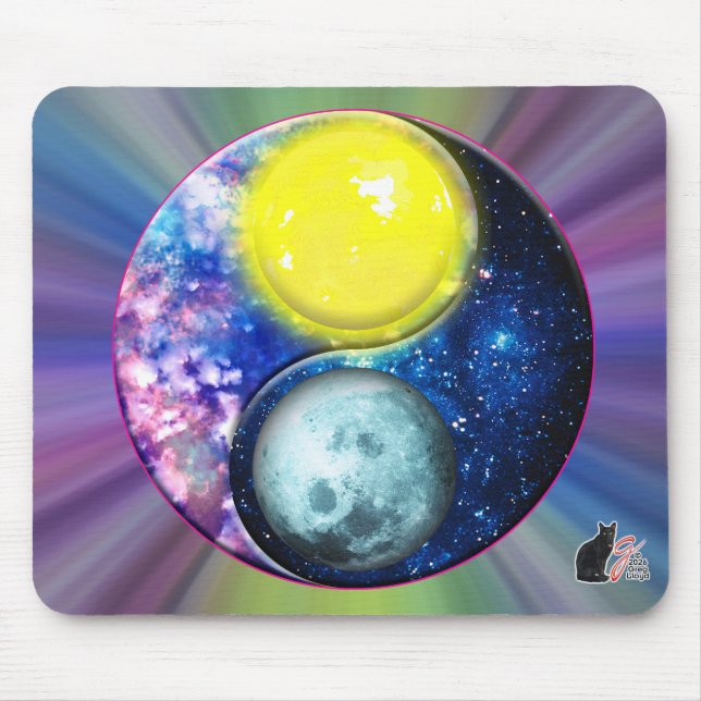 Alfombrilla De Ratón Yang-Yin / Sol-Luna (Frente)