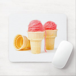 Alfombrilla De Ratón Yarn Ice Cream Cones